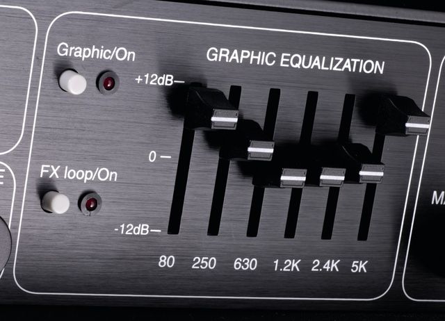 Set the EQ to a shallow V for instant Metallica rhythm heaviness.